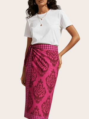 Falda Pareo Damask Uva