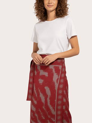 Falda Pareo Zebra Café