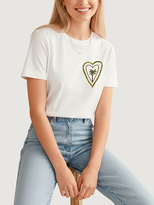 Camiseta Corazón tropical
