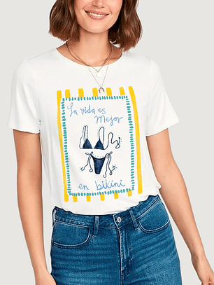 Camiseta La vida es mejor en bikini