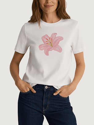 Camiseta Lirio Rosado