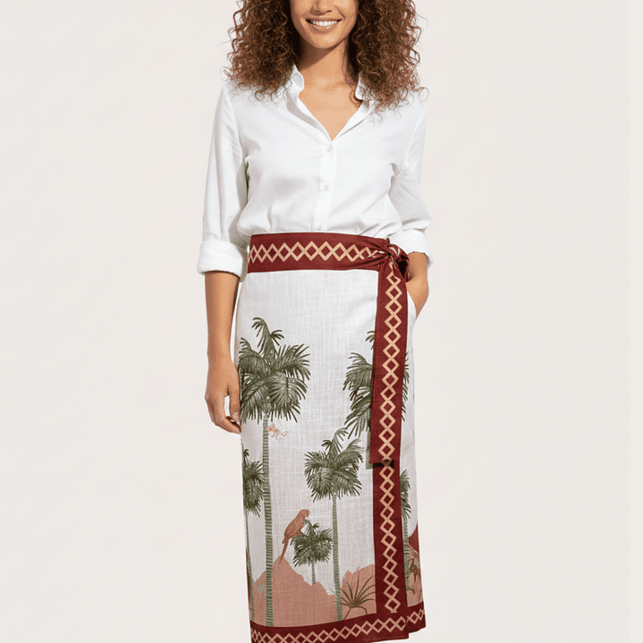 Falda Pareo Palmas y Micos 2