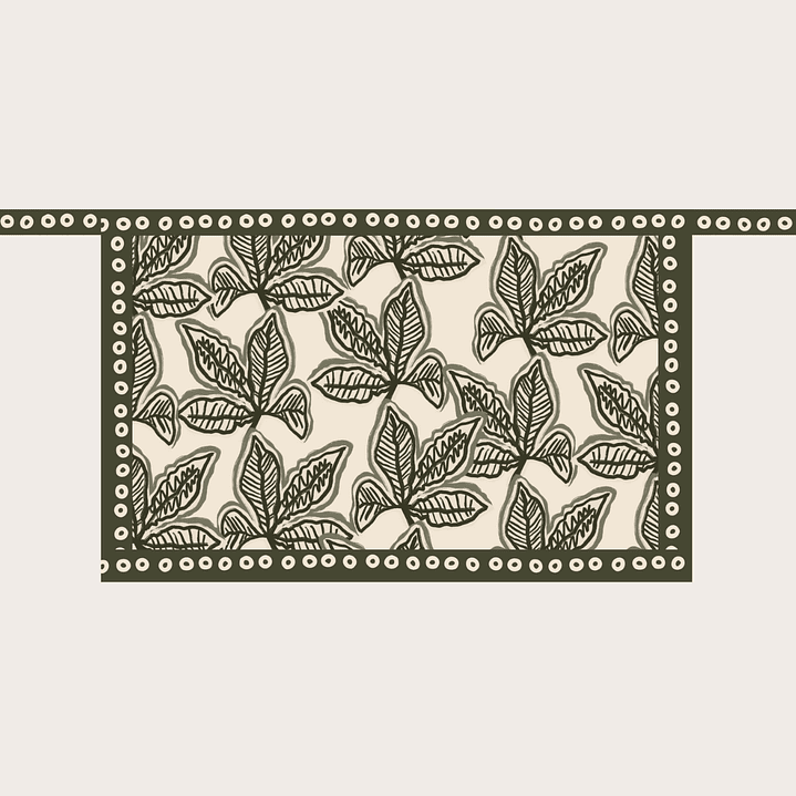 Falda Pareo Hojas Verdes 3