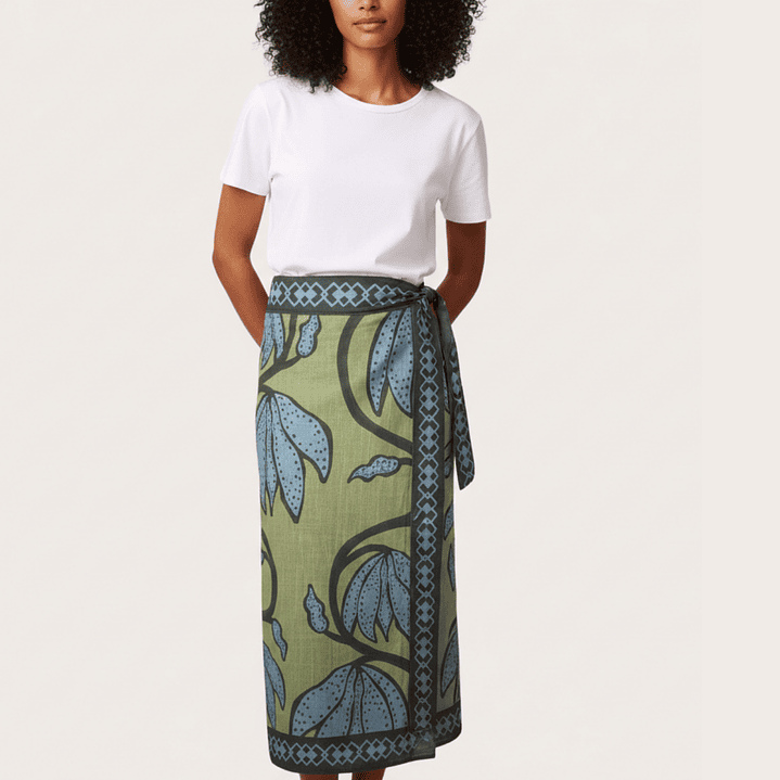 Falda Pareo Cacao Verde 2