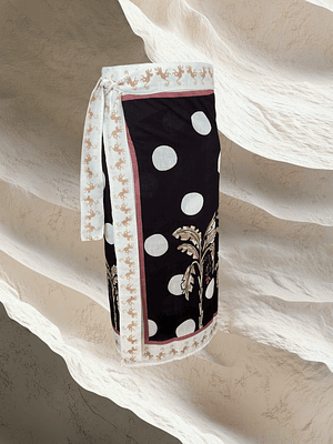 Falda Pareo Micos y Palmas