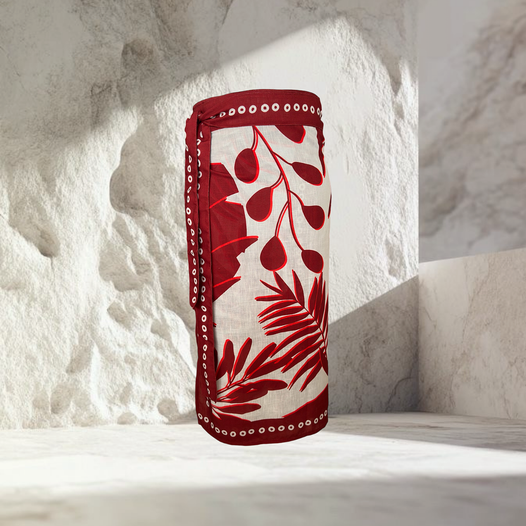 Falda Pareo Selva Roja 1