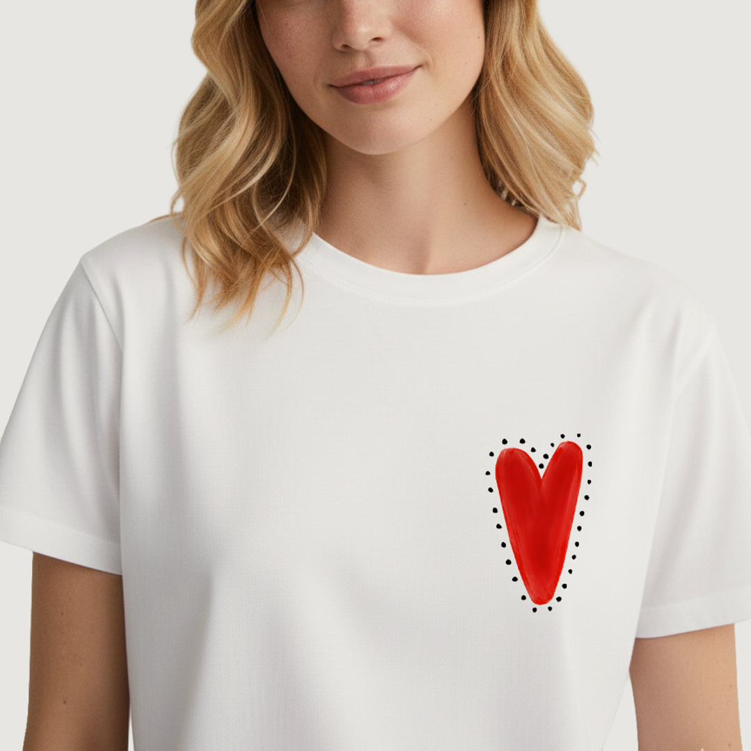 Camiseta Corazón punticos 1