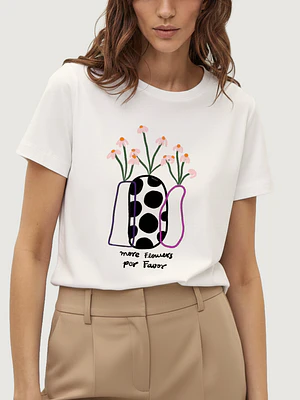 Camiseta More flowers por favor