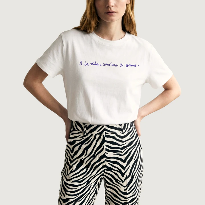 Camiseta A la vida, sonrisas y ganas 1