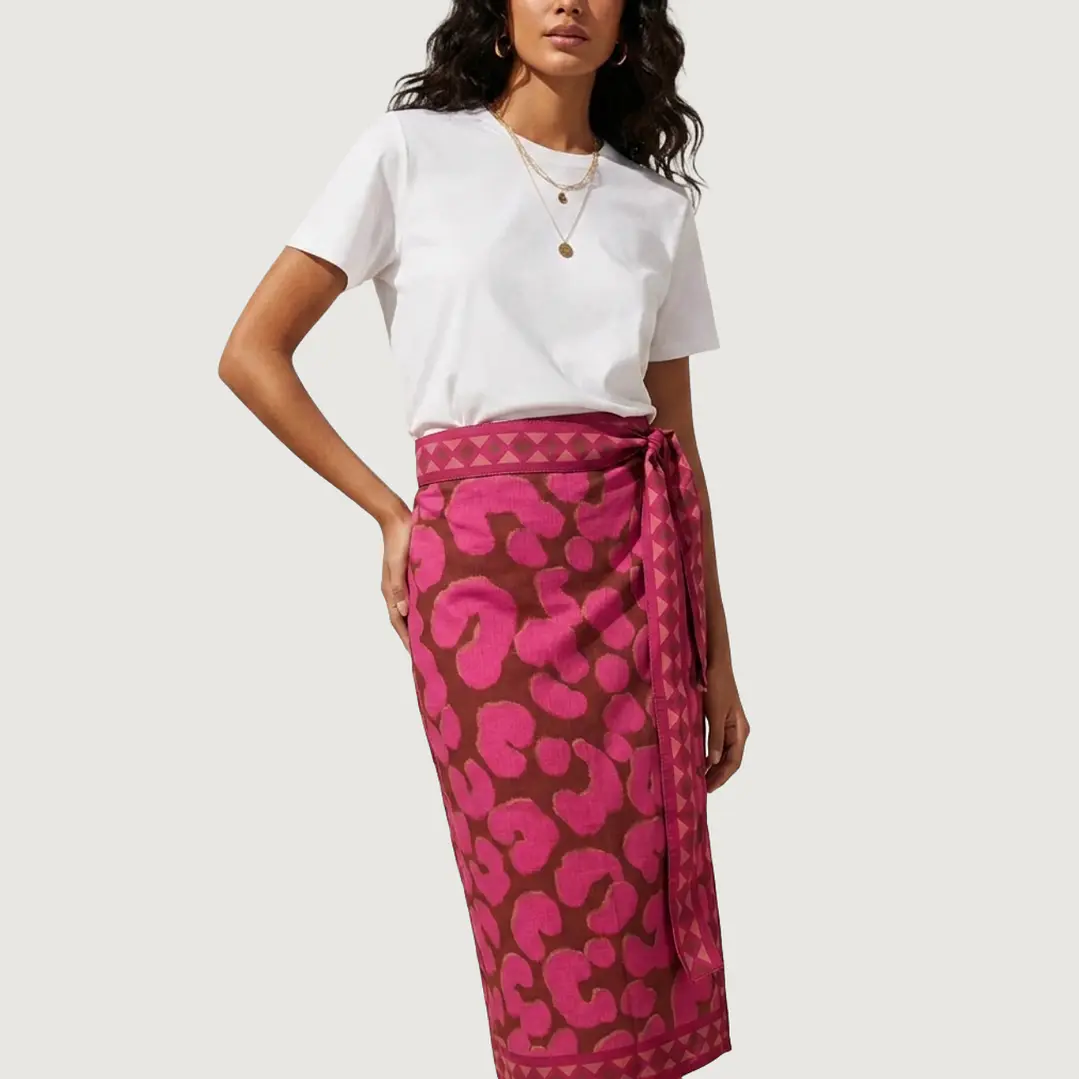 Falda Pareo Wild Burgundy 2