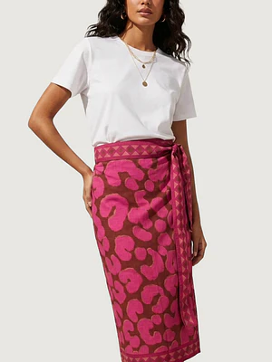 Falda Pareo Wild Burgundy