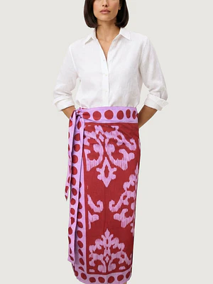 Falda Pareo Damask Malva