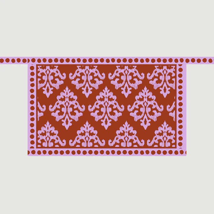 Falda Pareo Damask Malva 3
