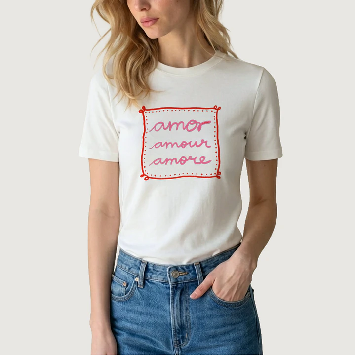 Camiseta Amor Amour Amore 1