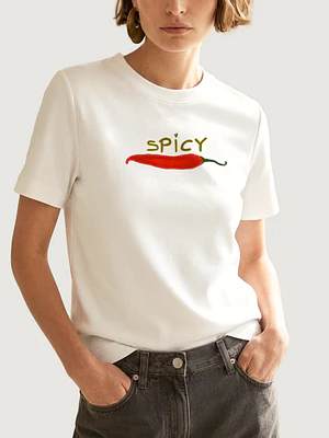 Camiseta Spicy verde