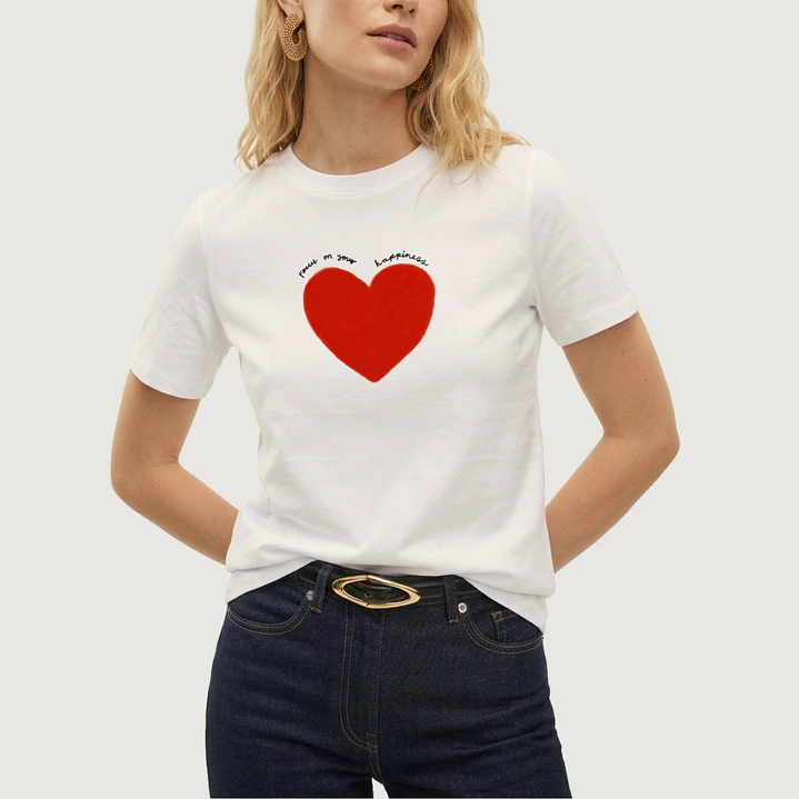 Camiseta Focus on your happiness 1