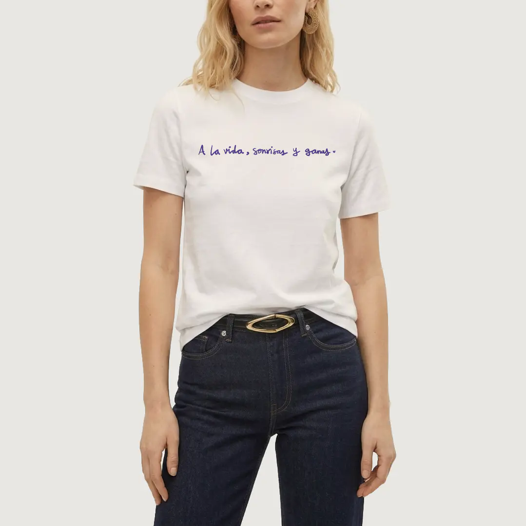 Camiseta A la vida, sonrisas y ganas 1