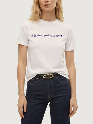 Camiseta A la vida, sonrisas y ganas