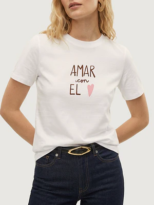 Camiseta Amar con el corazón 