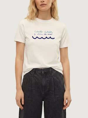 Camiseta Cabello salado y alma de mar