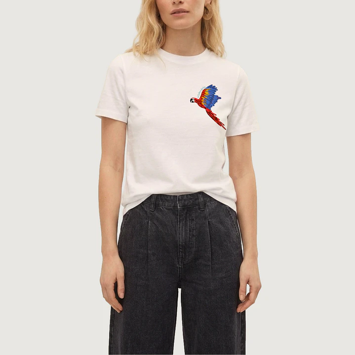 Camiseta Guacamaya roja 1