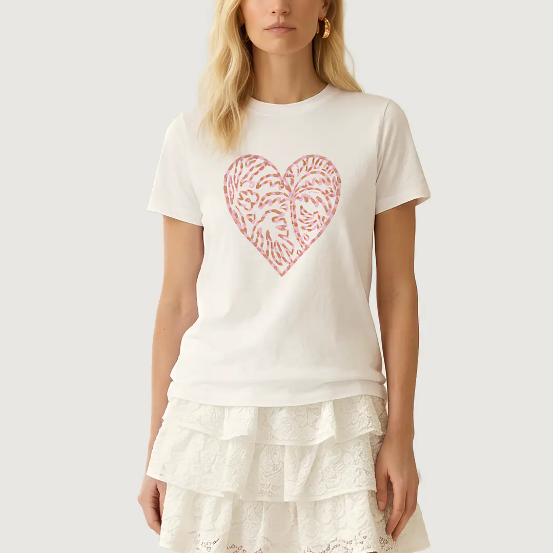 Camiseta Corazón tropical 1