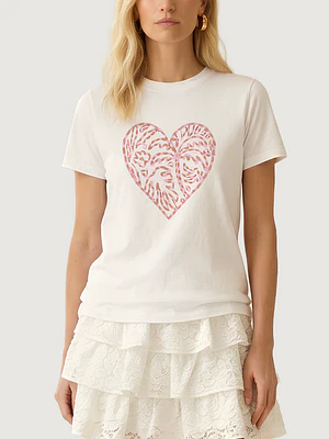 Camiseta Corazón tropical