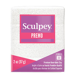 Sculpey Premo! Accents Blanco Escarcha Glitter 57g