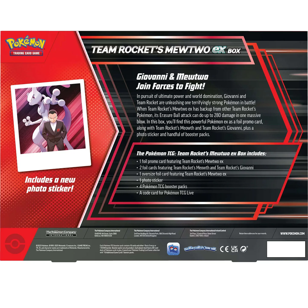 Caja Mewtow Ex del Equipo Rocket 2