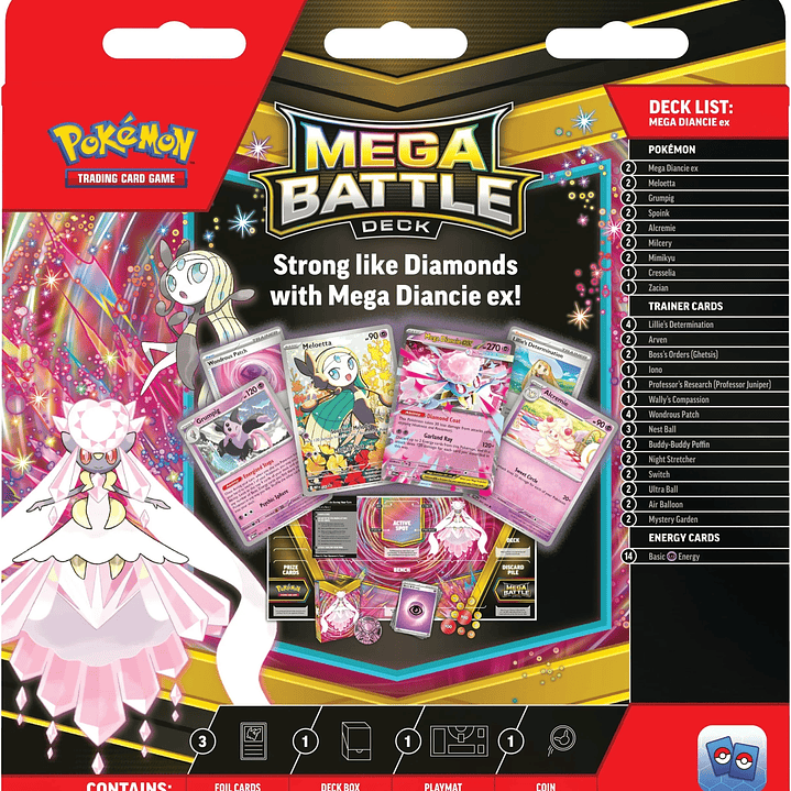 Mega Battle Deck - Mega Diancie ex Inglés 2