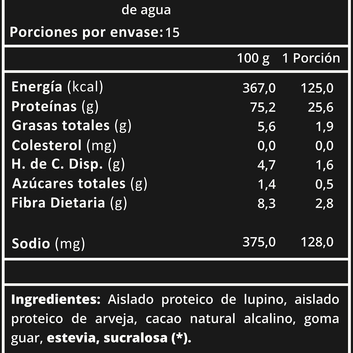 Proteína Vegana Lupine Protein 1 kg (28 Servicios) Prote&Co 4