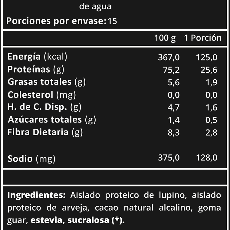 Proteína Vegana Lupine Protein 1 kg (28 Servicios) Prote&Co 4