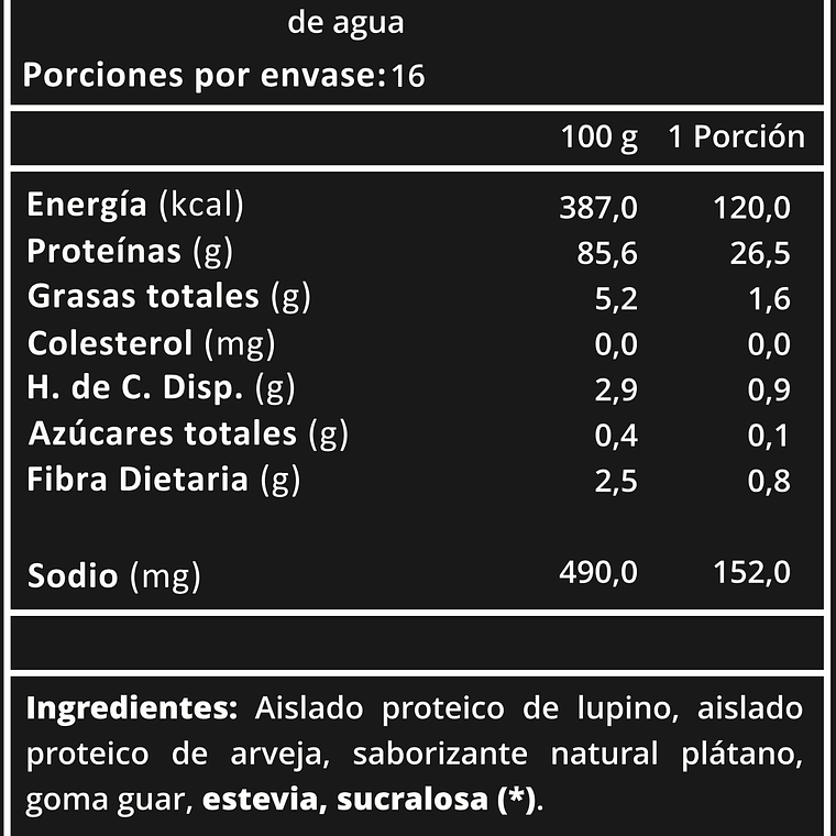 Proteína Vegana Lupine Protein 1 kg (28 Servicios) Prote&Co 6