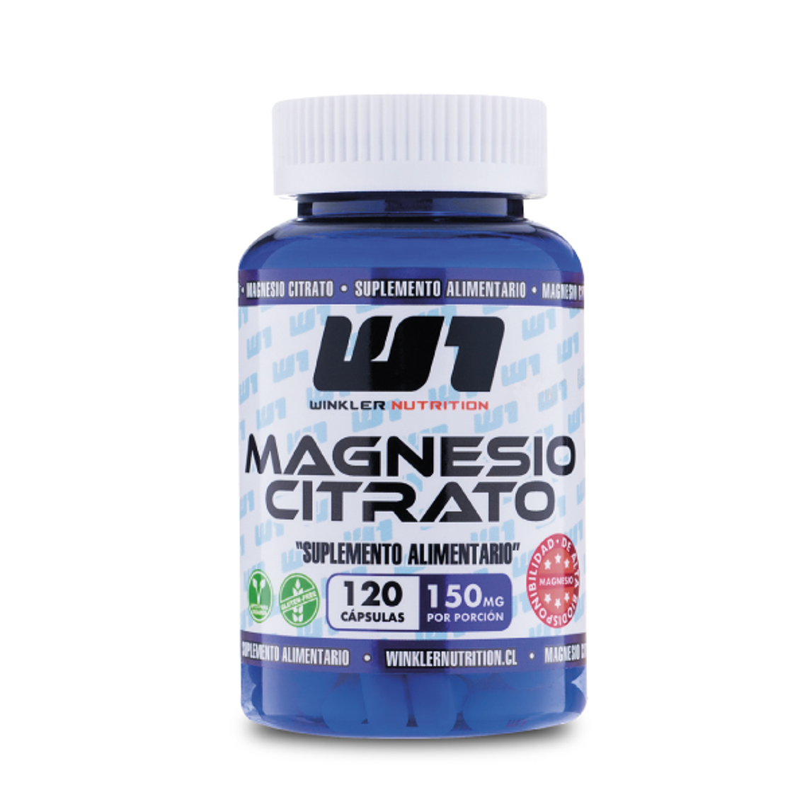Magnesio Citrato 120 cápsulas – Winkler Nutrition 1