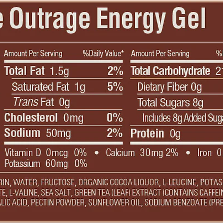 Gel Energy Chocolate/Outrage (32 grs) -  GU 3
