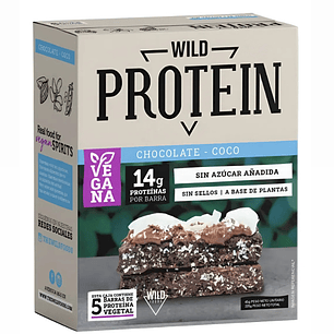 Barras de Proteína Chocolate Coco 5 unidades Wild Foods
