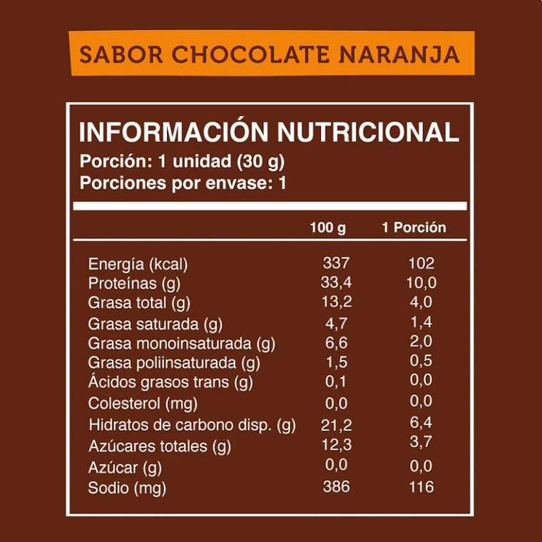 Barra de Proteína MINI Chocolate Naranja Wild Foods 2