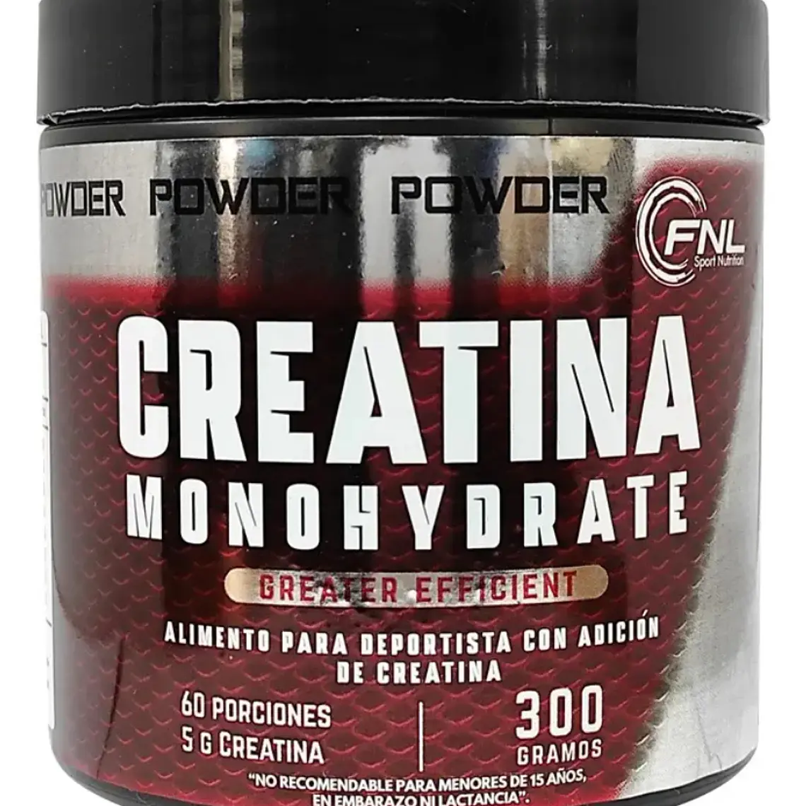 Creatina Monohidrato 300 Grs (60 servicios) NFL 1