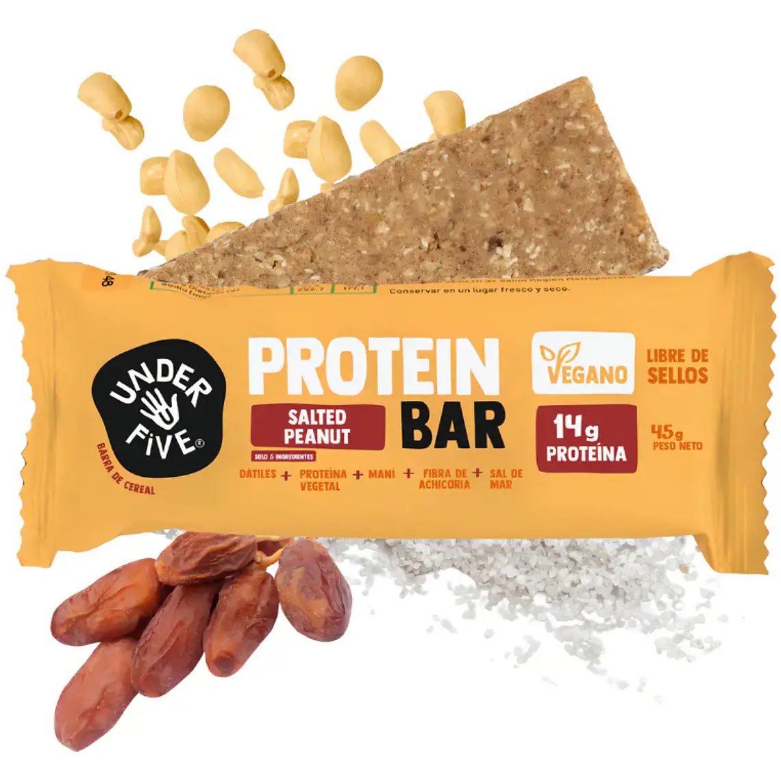 Display Barras de Proteína 12 Unidades SALTED PEANUT Underfive 2