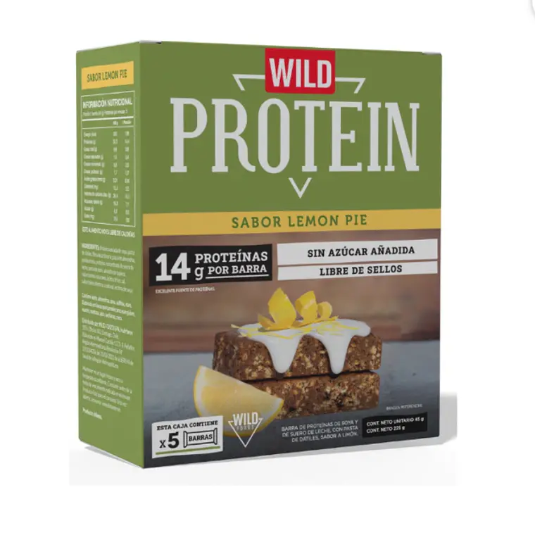 Barras de Proteína Pie de Limon 5 unidades Wild Foods 1