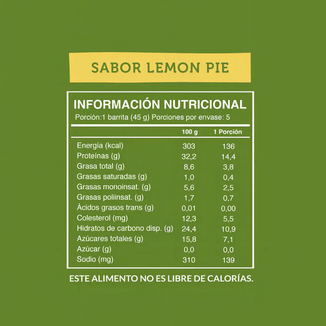 Barras de Proteína Pie de Limon 5 unidades Wild Foods 2