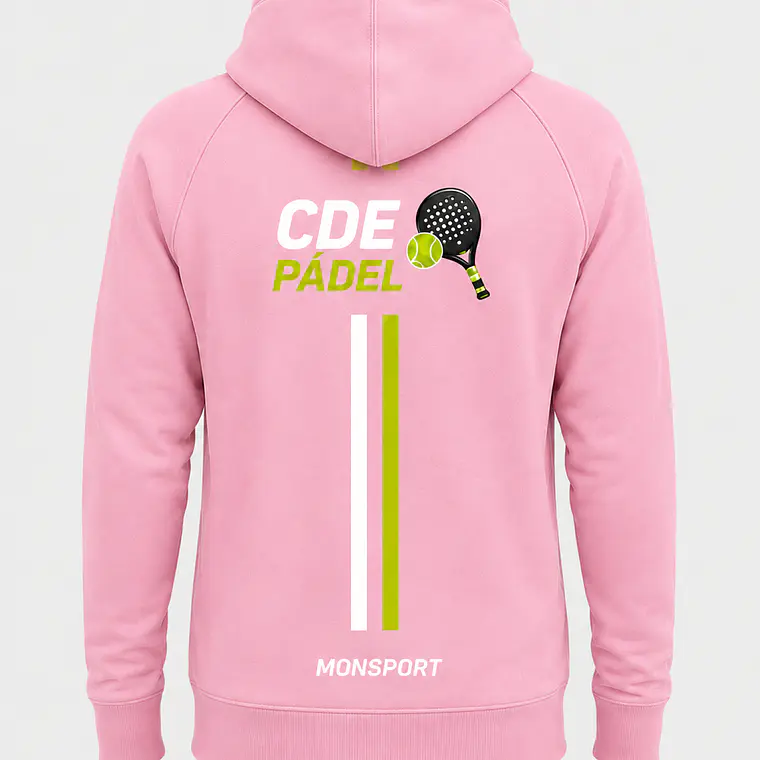 Polerón Urban Unisex – CDE Pádel | Rosado 2