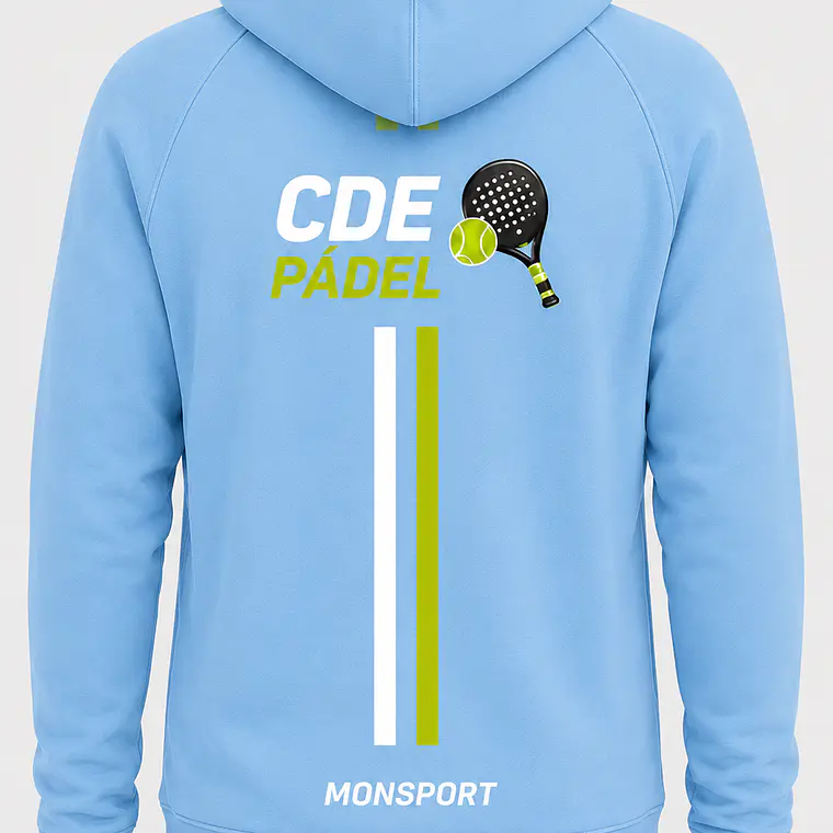 Polerón Urban Unisex – CDE Pádel | Celeste 2