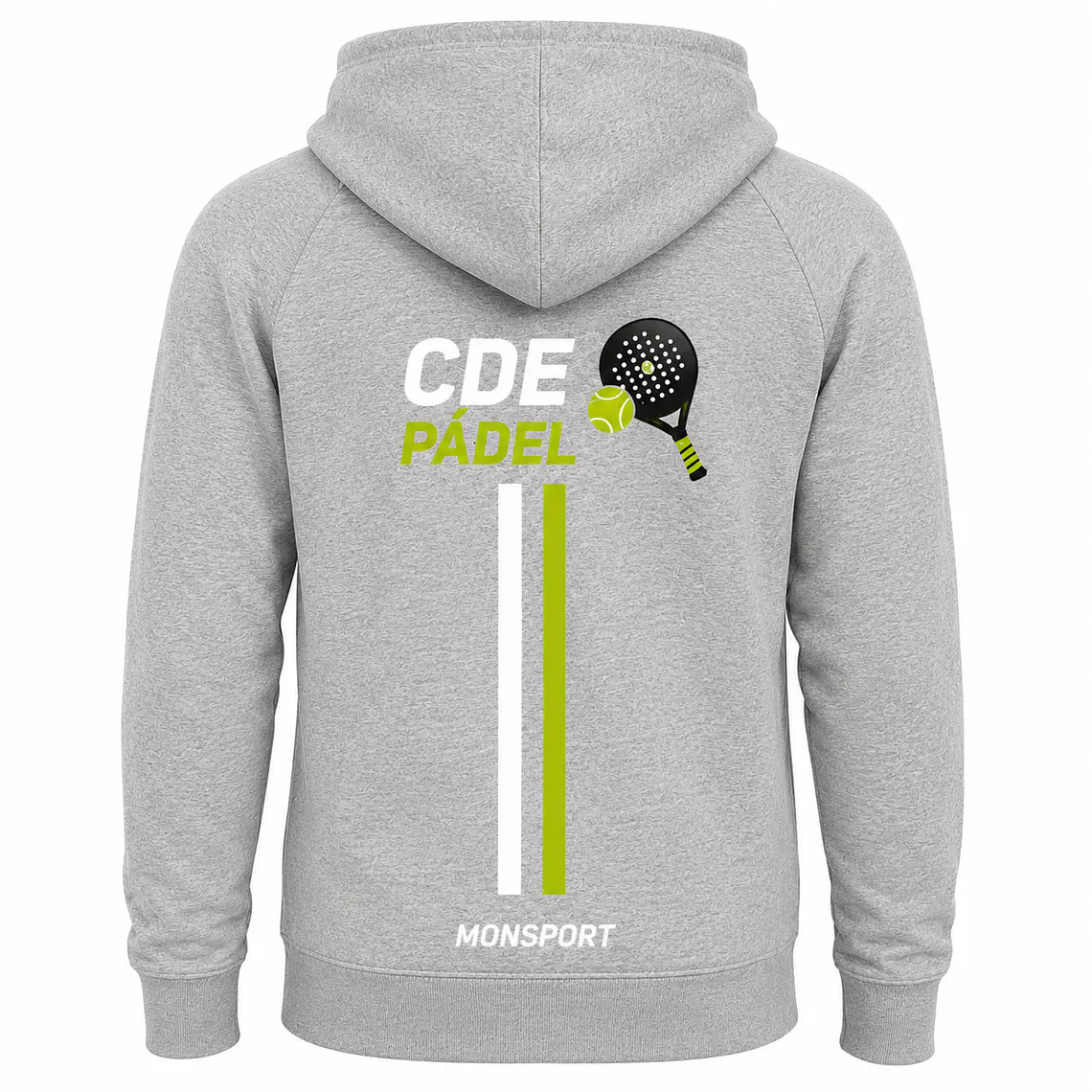 Polerón Urban Unisex – CDE Pádel | Gris 2