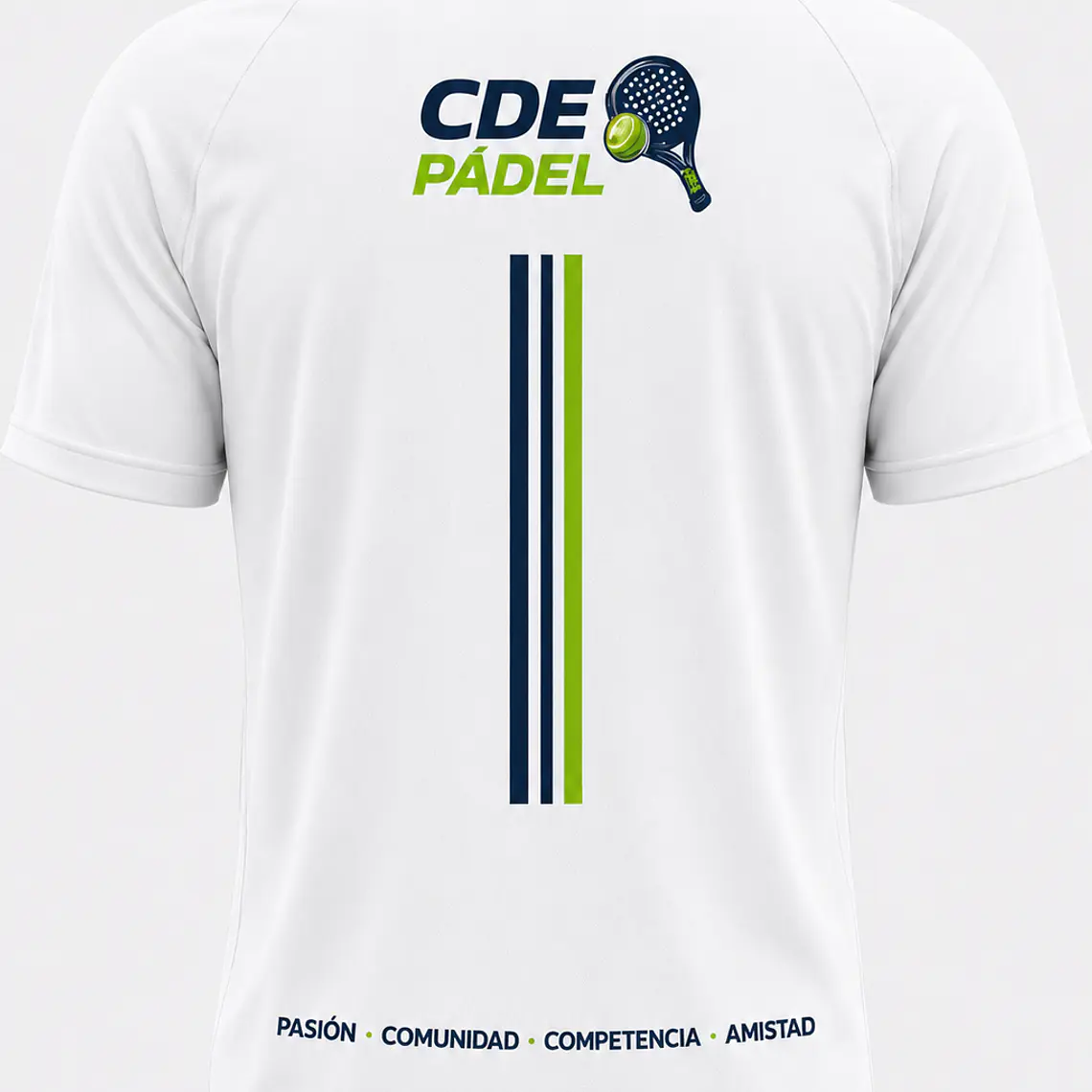 Polera Performance Hombre – CDE Pádel | Blanca 2