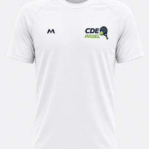 Polera Performance Hombre – CDE Pádel | Blanca