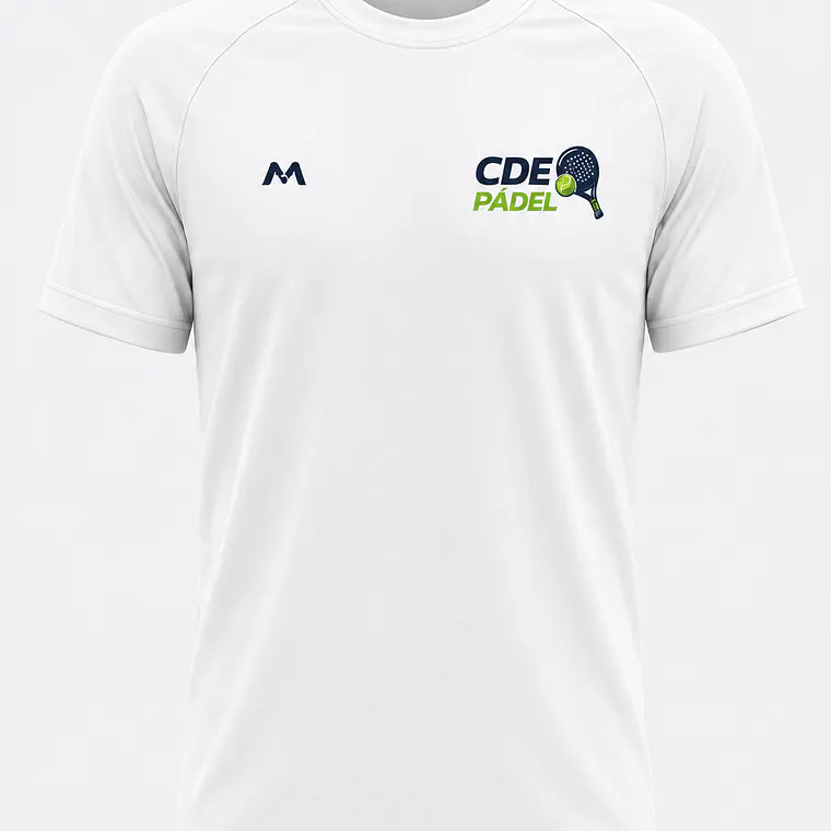 Polera Performance Hombre – CDE Pádel | Blanca 1