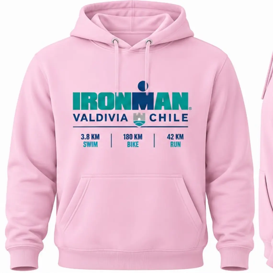 Polerón IRONMAN VALDIVIA 140.6 | Rosado 1