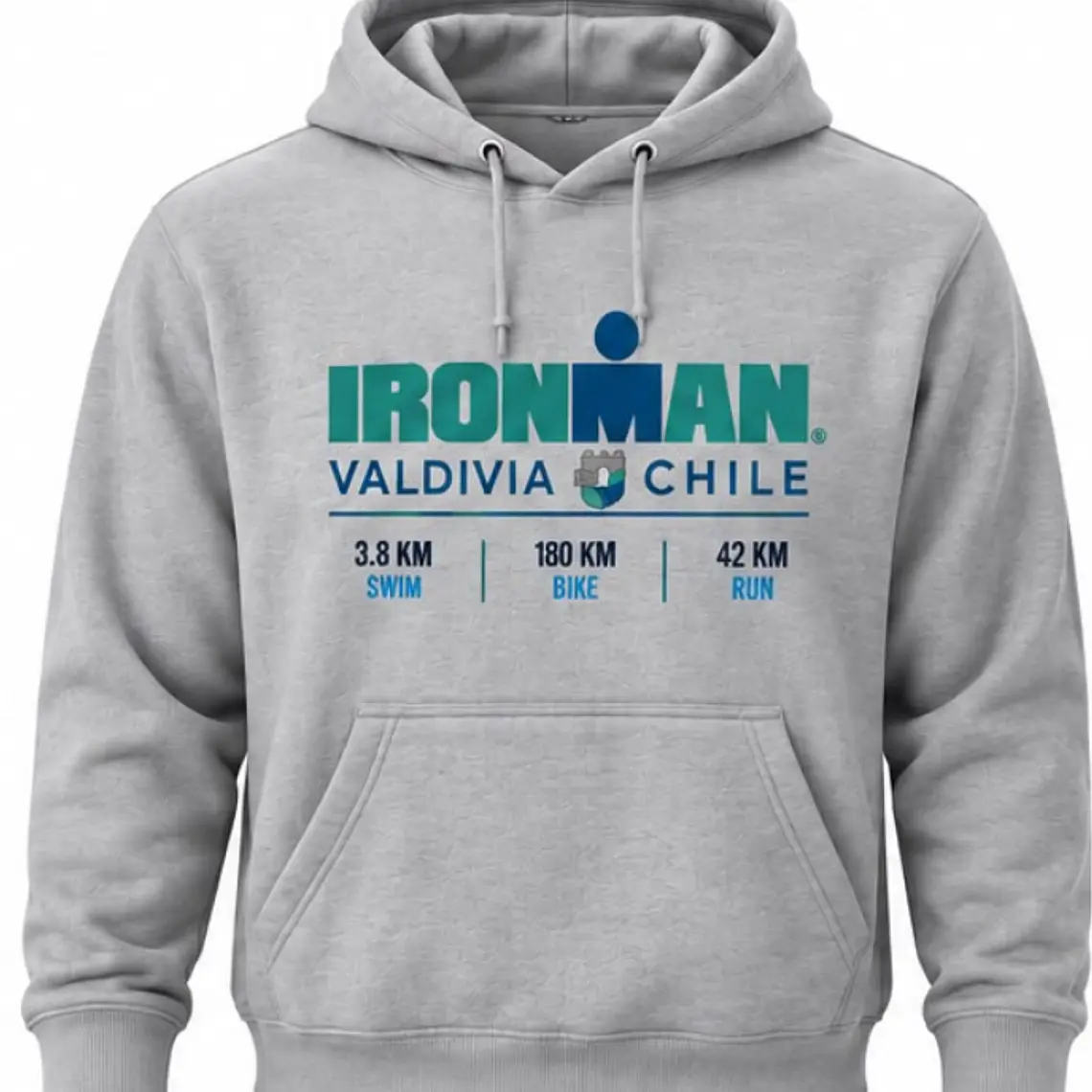 Poleron IRONMAN VALDIVIA 140.6 Unisex | Gris 1
