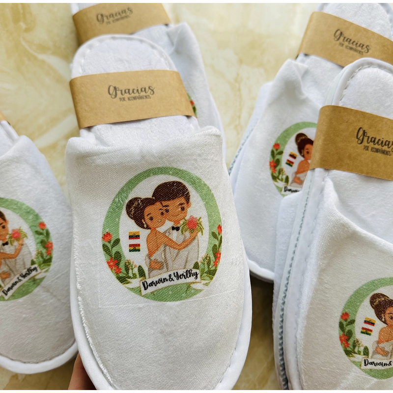 PANTUFLAS  +  FAJA PAPEL